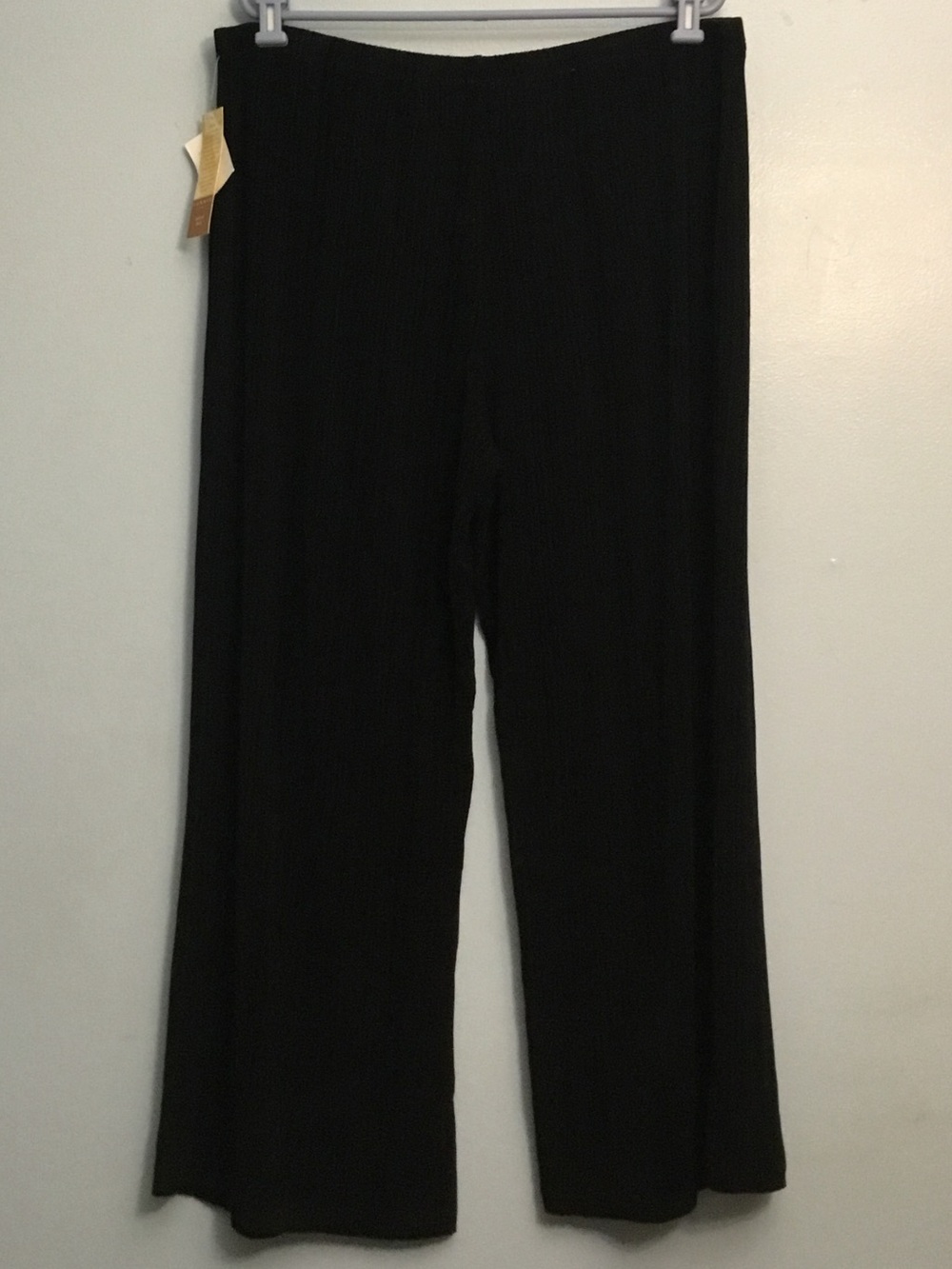 Coldwater Creek Black Women's Wide-Leg Travel Knit Pants 2XL NWT
